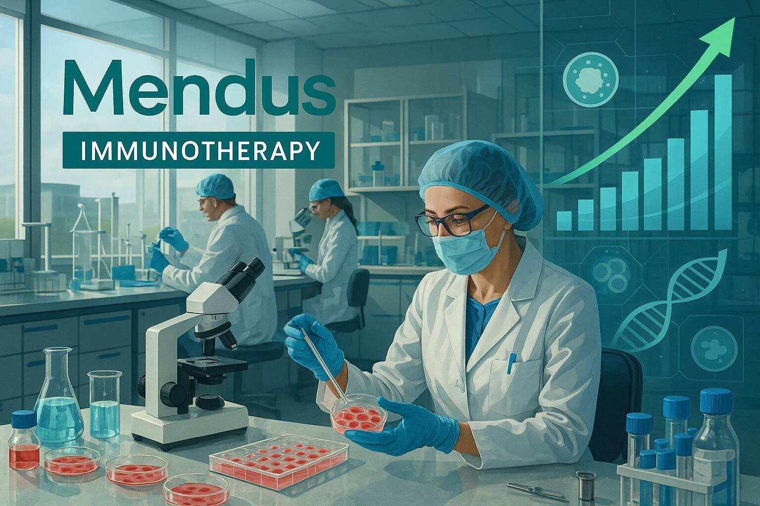 Djupgående analys av Mendus aktie, kliniska framsteg med vididencel och framtidsutsikter inom immunterapi. Läs om finansiell status och marknadspotential.
