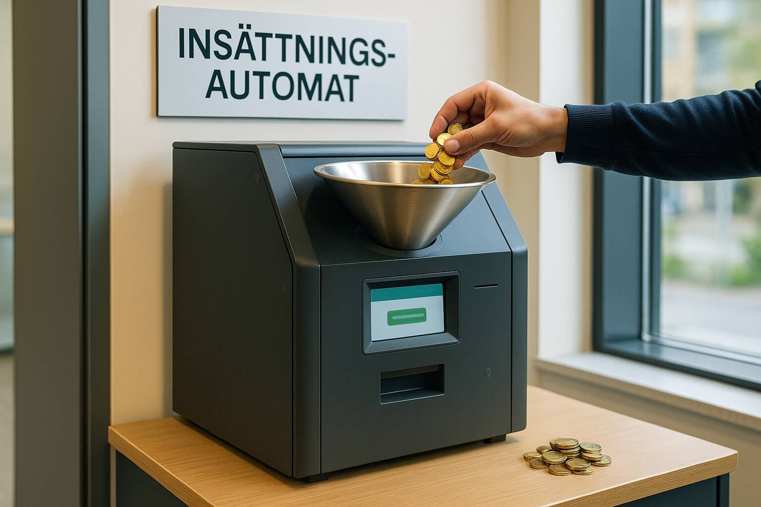 Lär dig allt om insättningsautomater för mynt - hur de fungerar, var du hittar dem, avgifter och smarta tips för att enkelt växla in dina mynt i Sverige.