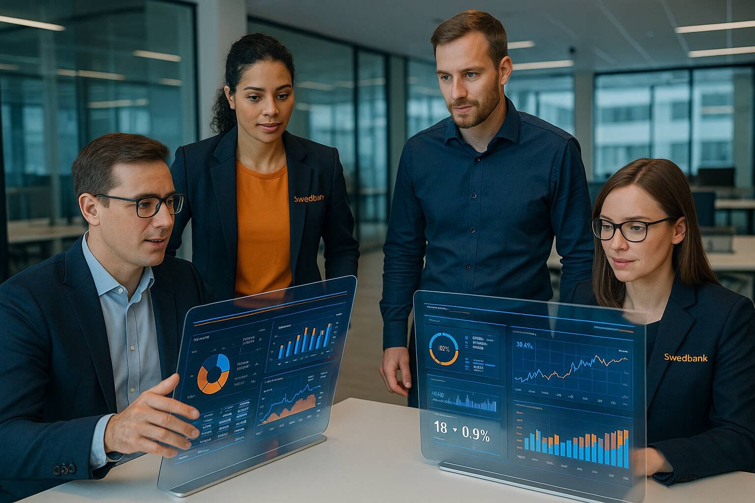 Utforska Swedbanks teknologiska framsteg inom AI, fintech och molntjänster. Lär dig hur digital transformation förändrar banken och skapar nya möjligheter.